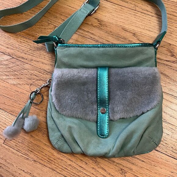 UGG Handbags - Ugg crossbody shearling and suede bag